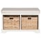 Safavieh Freddy Storage Bench- Distressed White - 19.9 X 16.1 X 33.5 In. AMH5736D - alternate 1